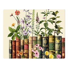 Books Flowers Book Flower Flora Floral Premium Plush Fleece Blanket (large) by Maspions