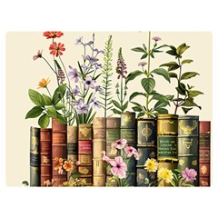 Books Flowers Book Flower Flora Floral Two Sides Premium Plush Fleece Blanket (baby Size)