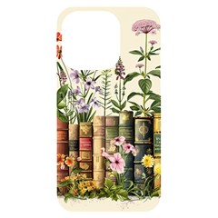 Books Flowers Book Flower Flora Floral Iphone 14 Pro Black Uv Print Case