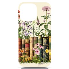 Books Flowers Book Flower Flora Floral Iphone 14 Pro Max Black Uv Print Case by Maspions