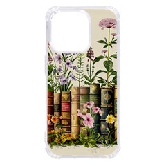 Books Flowers Book Flower Flora Floral Iphone 14 Pro Tpu Uv Print Case by Maspions