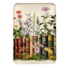 Books Flowers Book Flower Flora Floral Rectangular Glass Fridge Magnet (4 Pack) by Maspions