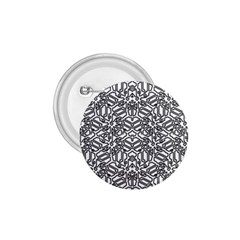 Monochrome Maze Design Print 1 75  Buttons