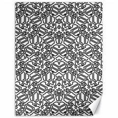 Monochrome Maze Design Print Canvas 18  X 24  by dflcprintsclothing