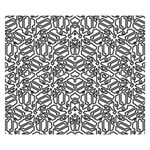 Monochrome Maze Design Print Two Sides Premium Plush Fleece Blanket (Kids Size) 50 x40  Blanket Back