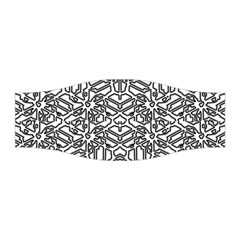 Monochrome Maze Design Print Stretchable Headband by dflcprintsclothing