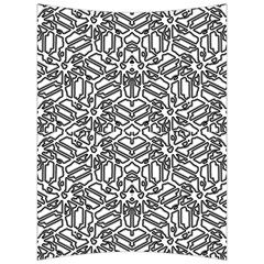 Monochrome Maze Design Print Back Support Cushion by dflcprintsclothing