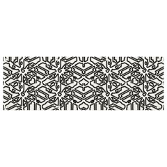 Monochrome Maze Design Print Banner And Sign 9  X 3  by dflcprintsclothing