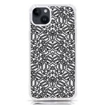 Monochrome Maze Design Print iPhone 14 Plus TPU UV Print Case Front