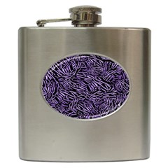 Enigmatic Plum Mosaic Hip Flask (6 Oz) by dflcprintsclothing