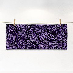 Enigmatic Plum Mosaic Hand Towel by dflcprintsclothing