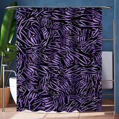 Enigmatic Plum Mosaic Shower Curtain 60  X 72  (medium) 