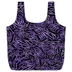 Enigmatic Plum Mosaic Full Print Recycle Bag (xl)