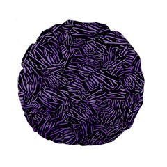 Enigmatic Plum Mosaic Standard 15  Premium Flano Round Cushions