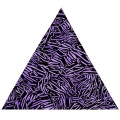 Enigmatic Plum Mosaic Wooden Puzzle Triangle by dflcprintsclothing