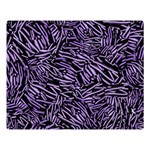 Enigmatic Plum Mosaic Premium Plush Fleece Blanket (Large) 80 x60  Blanket Front