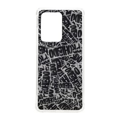 Rebel Life: Typography Black And White Pattern Samsung Galaxy S20 Ultra 6 9 Inch Tpu Uv Case by dflcprintsclothing