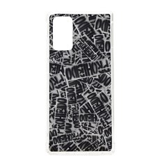 Rebel Life: Typography Black And White Pattern Samsung Galaxy Note 20 Tpu Uv Case by dflcprintsclothing