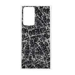 Rebel Life: Typography Black And White Pattern Samsung Galaxy Note 20 Ultra Tpu Uv Case by dflcprintsclothing