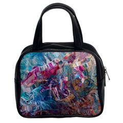 Straight Blend Module I Liquify 19-3 Color Edit Classic Handbag (two Sides) by kaleidomarblingart