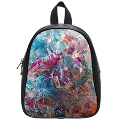 Straight Blend Module I Liquify 19-3 Color Edit School Bag (small) by kaleidomarblingart