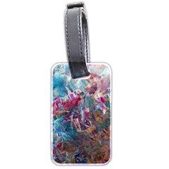 Straight Blend Module I Liquify 19-3 Color Edit Luggage Tag (two Sides) by kaleidomarblingart