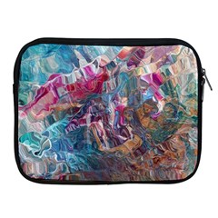 Straight Blend Module I Liquify 19-3 Color Edit Apple Ipad 2/3/4 Zipper Cases by kaleidomarblingart