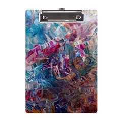 Straight Blend Module I Liquify 19-3 Color Edit A5 Acrylic Clipboard by kaleidomarblingart