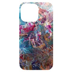 Straight Blend Module I Liquify 19-3 Color Edit Iphone 14 Pro Max Black Uv Print Case by kaleidomarblingart