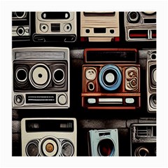 Retro Cameras Old Vintage Antique Technology Wallpaper Retrospective Medium Glasses Cloth by Grandong