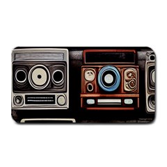 Retro Cameras Old Vintage Antique Technology Wallpaper Retrospective Medium Bar Mat by Grandong