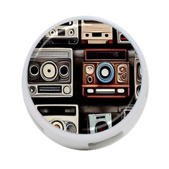 Retro Cameras Old Vintage Antique Technology Wallpaper Retrospective 4-port Usb Hub (two Sides) by Grandong