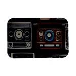 Retro Cameras Old Vintage Antique Technology Wallpaper Retrospective Open Lid Metal Box (Silver)   Front