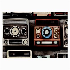 Retro Cameras Old Vintage Antique Technology Wallpaper Retrospective Large Glasses Cloth by Grandong