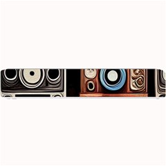 Retro Cameras Old Vintage Antique Technology Wallpaper Retrospective Small Bar Mat by Grandong