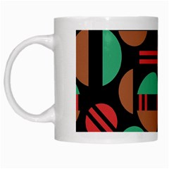 Abstract Geometric Pattern White Mug