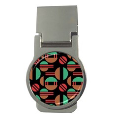 Abstract Geometric Pattern Money Clips (round)  by Maspions