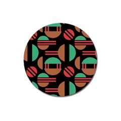 Abstract Geometric Pattern Magnet 3  (round)