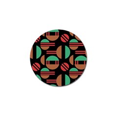 Abstract Geometric Pattern Golf Ball Marker