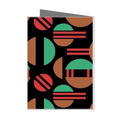 Abstract Geometric Pattern Mini Greeting Cards (pkg Of 8)