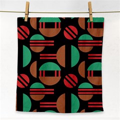 Abstract Geometric Pattern Face Towel