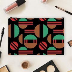 Abstract Geometric Pattern Cosmetic Bag (large)