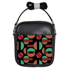 Abstract Geometric Pattern Girls Sling Bag