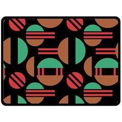 Abstract Geometric Pattern Fleece Blanket (large)