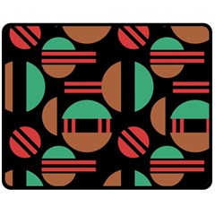 Abstract Geometric Pattern Fleece Blanket (medium)