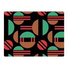 Abstract Geometric Pattern Two Sides Premium Plush Fleece Blanket (mini)