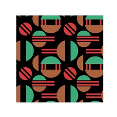 Abstract Geometric Pattern Square Satin Scarf (30  X 30 )