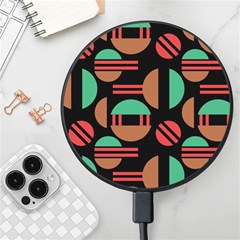 Abstract Geometric Pattern Wireless Fast Charger(black)