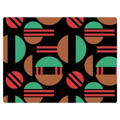 Abstract Geometric Pattern Two Sides Premium Plush Fleece Blanket (baby Size)