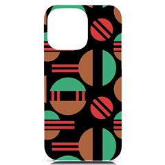 Abstract Geometric Pattern Iphone 14 Pro Max Black Uv Print Case